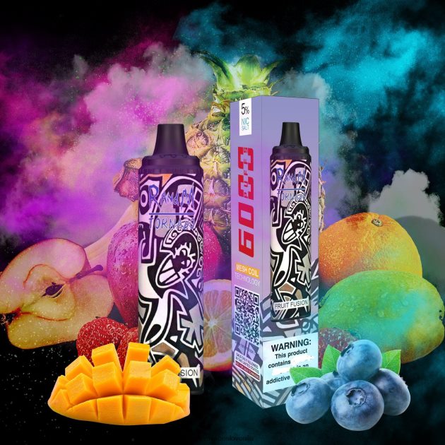 RandM Tornado 6000 naprava za nadzor pretoka zraka 1 kos bujni led 2D84FN290 Fumot RandM Vape