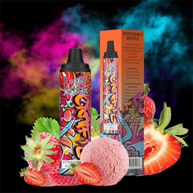 RandM Tornado 6000 naprava za nadzor pretoka zraka 1 kos bujni led 2D84FN290 Fumot RandM Vape