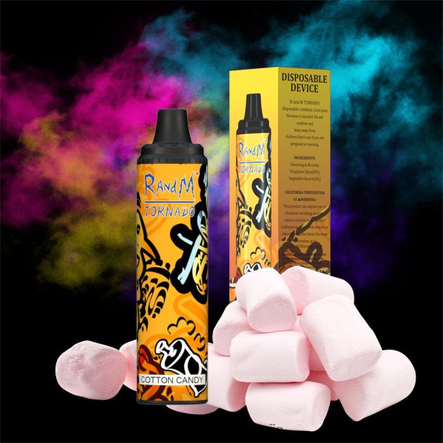 RandM Tornado 6000 naprava za nadzor pretoka zraka 1 kos bujni led 2D84FN290 Fumot RandM Vape