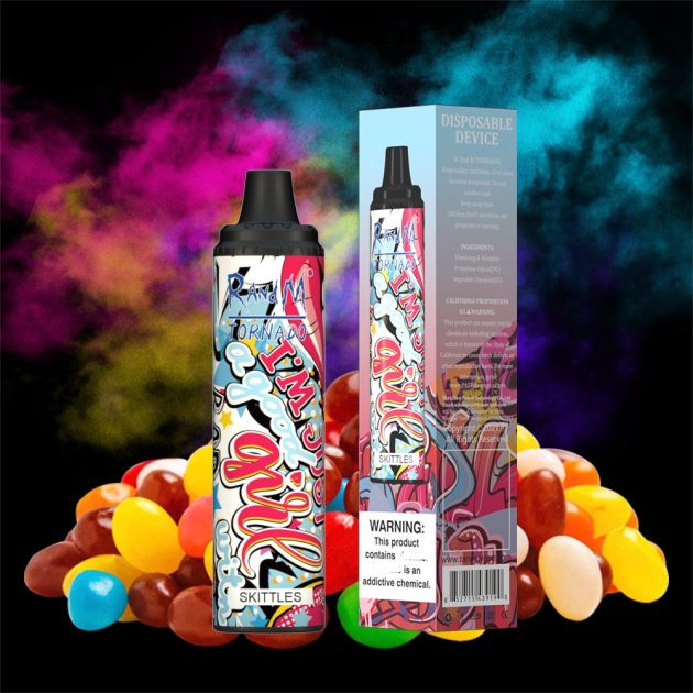 RandM Tornado 6000 naprava za nadzor pretoka zraka 1 kos bujni led 2D84FN290 Fumot RandM Vape