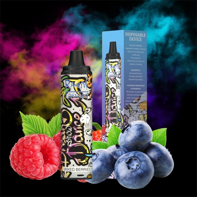 RandM Tornado 6000 naprava za nadzor pretoka zraka 1 kos bujni led 2D84FN290 Fumot RandM Vape