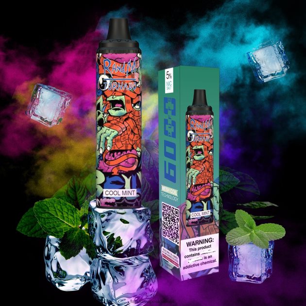 RandM Tornado 6000 naprava za nadzor pretoka zraka 1 kos hladna meta 2D84FN282 RandM Tornado Vape