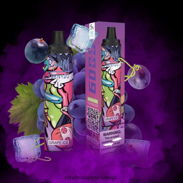 RandM Tornado 6000 naprava za nadzor pretoka zraka 1 kos hladna meta 2D84FN282 RandM Tornado Vape
