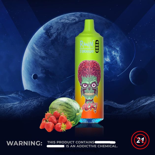 RandM Tornado 9000 vape pod naprava 1 kos, različica 1 jagodna lubenica 2D84FN128 RandM Tornado Disposable