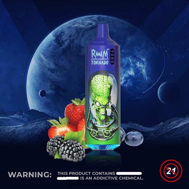 RandM Tornado 9000 vape pod naprava 1 kos, različica 2 mešano jagodičje 2D84FN141 RandM Vape Slovenija