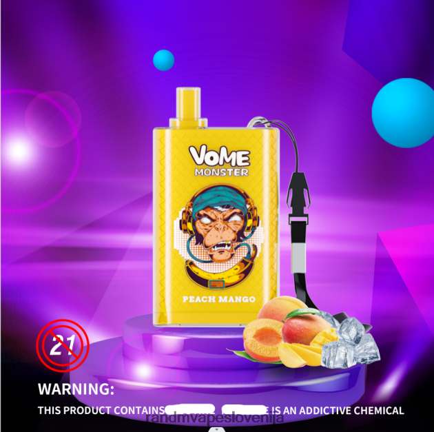 RandM Vome Monster 10000 naprava za nadzor pretoka zraka 1 kos mešano jagodičje 2D84FN278 RandM Tornado Disposable