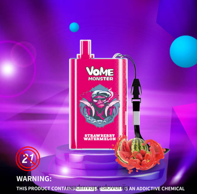 RandM Vome Monster 10000 naprava za nadzor pretoka zraka 1 kos mešano jagodičje 2D84FN278 RandM Tornado Disposable