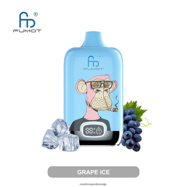 Fumot Original RandM Digital Box 12000 baterija in vape naprava s tekočim zaslonom češnja 2D84FN8 RandM Tornado Disposable
