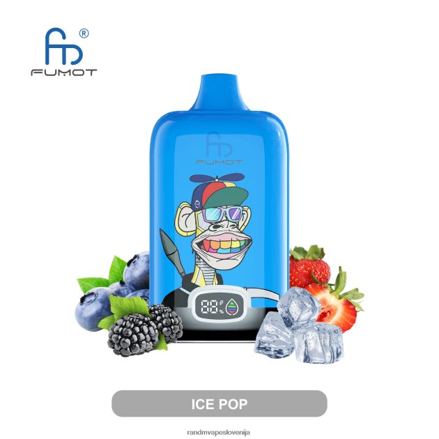 Fumot Original RandM Digital Box 12000 baterija in vape naprava s tekočim zaslonom jagodni krof 2D84FN14 RandM Tornado Ljubljana