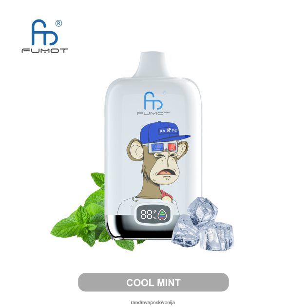 Fumot Original RandM Digital Box 12000 baterija in vape naprava s tekočim zaslonom jagodni krof 2D84FN14 RandM Tornado Ljubljana
