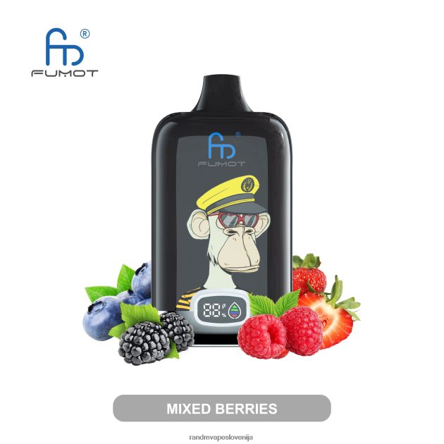 Fumot Original RandM Digital Box 12000 baterija in vape naprava s tekočim zaslonom led iz lubenice 2D84FN2 RandM Tornado Vape
