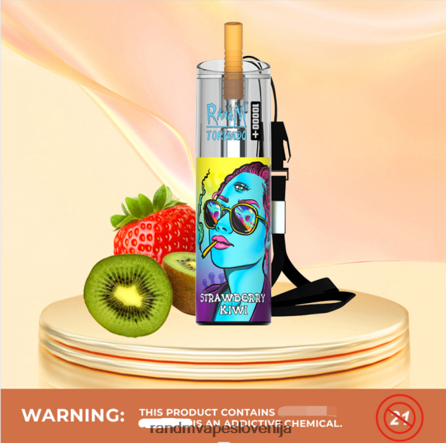 RandM Tornado 10000 plus naprava za nadzor pretoka zraka 1 kos jagodni kivi 2D84FN81 RandM Vape Slovenija
