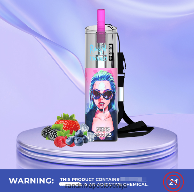 RandM Tornado 10000 plus naprava za nadzor pretoka zraka 1 kos jagodni kivi 2D84FN81 RandM Vape Slovenija