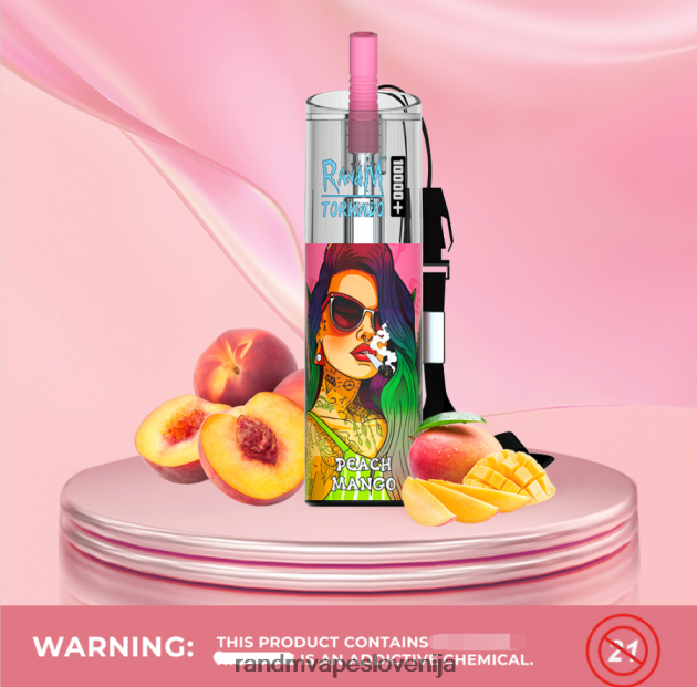 RandM Tornado 10000 plus naprava za nadzor pretoka zraka 1 kos jagodni kivi 2D84FN81 RandM Vape Slovenija