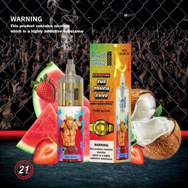 RandM Tornado 10000 Vape naprava za nadzor pretoka zraka 1 kos modra razz 2D84FN113 RandM Vape EU