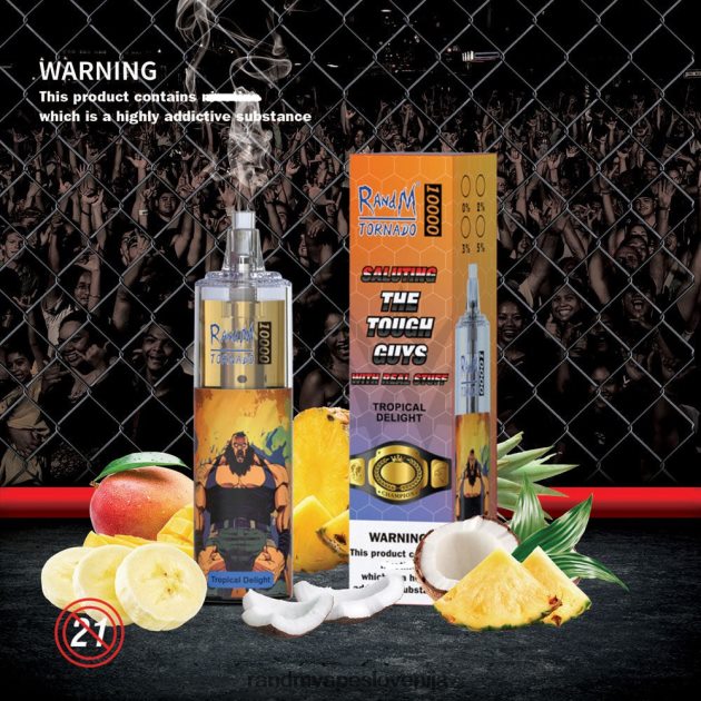 RandM Tornado 10000 Vape naprava za nadzor pretoka zraka 1 kos tropski užitek 2D84FN111 RandM Vape Slovenija