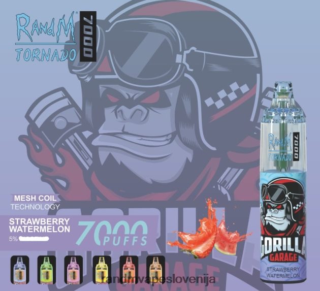 RandM Tornado 7000 Vape naprava za nadzor pretoka zraka 1 kos ananasov led 2D84FN180 Fumot RandM Vape