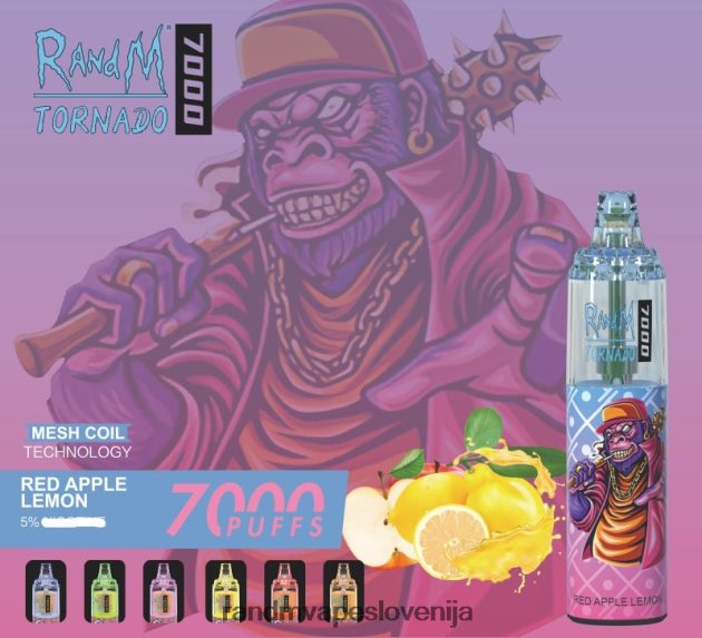 RandM Tornado 7000 Vape naprava za nadzor pretoka zraka 1 kos ananasov led 2D84FN180 Fumot RandM Vape