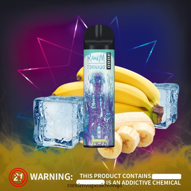 RandM Tornado 8000 Vape naprava za nadzor pretoka zraka 1 kos bananin led 2D84FN247 RandM Shop Discount