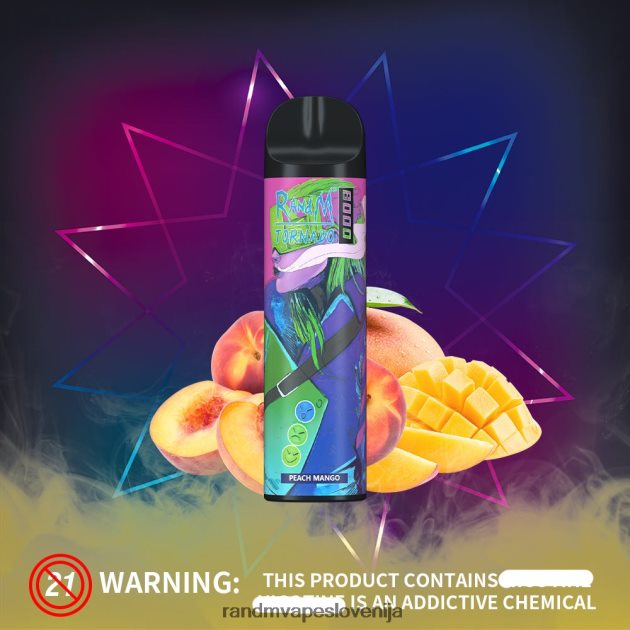 RandM Tornado 8000 Vape naprava za nadzor pretoka zraka 1 kos breskev mango 2D84FN251 RandM Vape Slovenija
