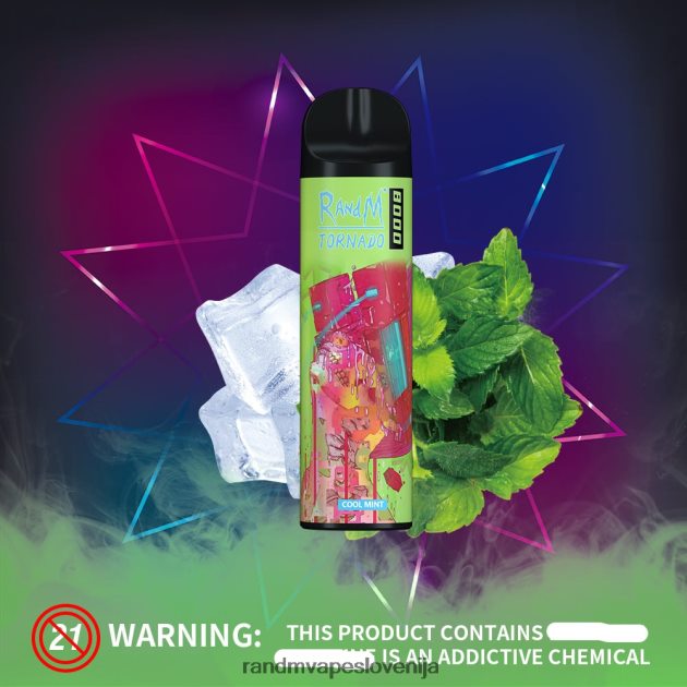 RandM Tornado 8000 Vape naprava za nadzor pretoka zraka 1 kos hladna meta 2D84FN249 RandM Tornado Best Flavour