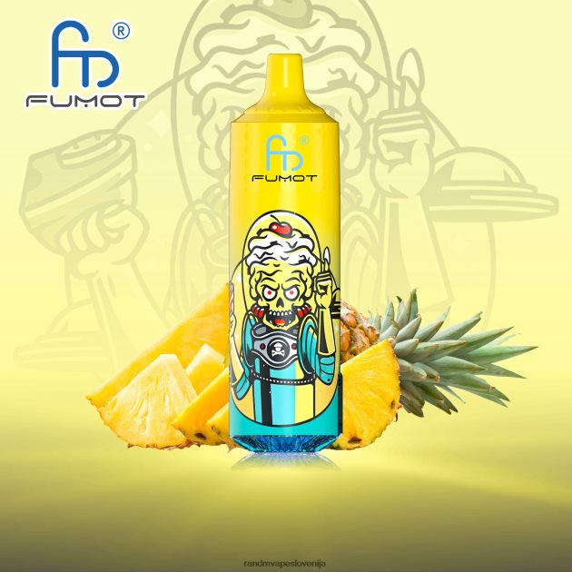 Fumot RandM Tornado 9000 pro vape naprava z baterijo in zaslonom ejuice različica 1 ananas 2D84FN194 RandM Tornado Ljubljana