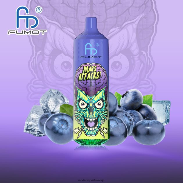 Fumot RandM Tornado 9000 pro vape naprava z baterijo in zaslonom ejuice različica 1 borovničev led 2D84FN185 RandM Tornado Company