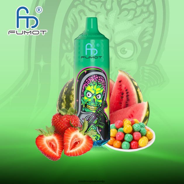 Fumot RandM Tornado 9000 pro vape naprava z baterijo in zaslonom ejuice različica 1 jagoda lubenica bubblegumi 2D84FN201 RandM Vape Slovenija