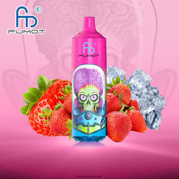 Fumot RandM Tornado 9000 pro vape naprava z baterijo in zaslonom ejuice različica 1 jagodni led 2D84FN198 RandM Tornado Disposable