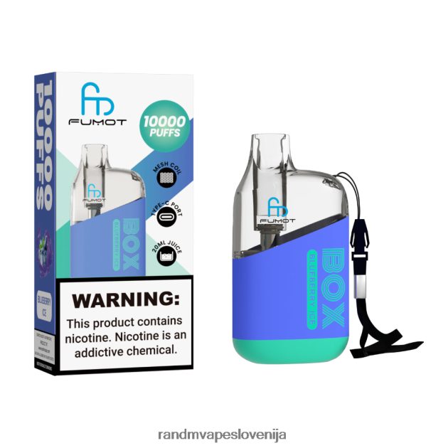 Fumot Original RandM Tornado Box 10000 Vape naprava za nadzor pretoka zraka 1 kos borovničev led 2D84FN91 RandM Vape Slovenija