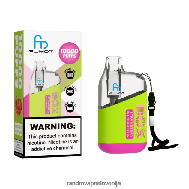 Fumot Original RandM Tornado Box 10000 Vape naprava za nadzor pretoka zraka 1 kos breskev mango 2D84FN90 Fumot RandM Vape