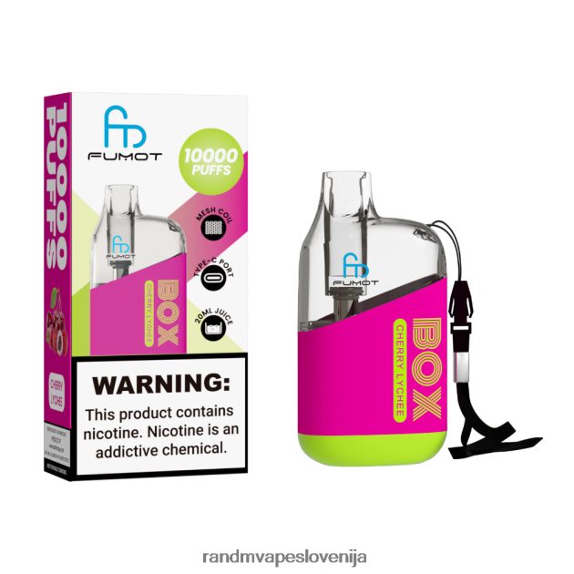 Fumot Original RandM Tornado Box 10000 Vape naprava za nadzor pretoka zraka 1 kos breskev mango 2D84FN90 Fumot RandM Vape