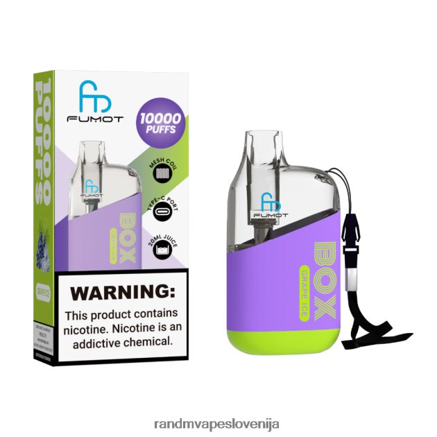 Fumot Original RandM Tornado Box 10000 Vape naprava za nadzor pretoka zraka 1 kos breskev mango 2D84FN90 Fumot RandM Vape