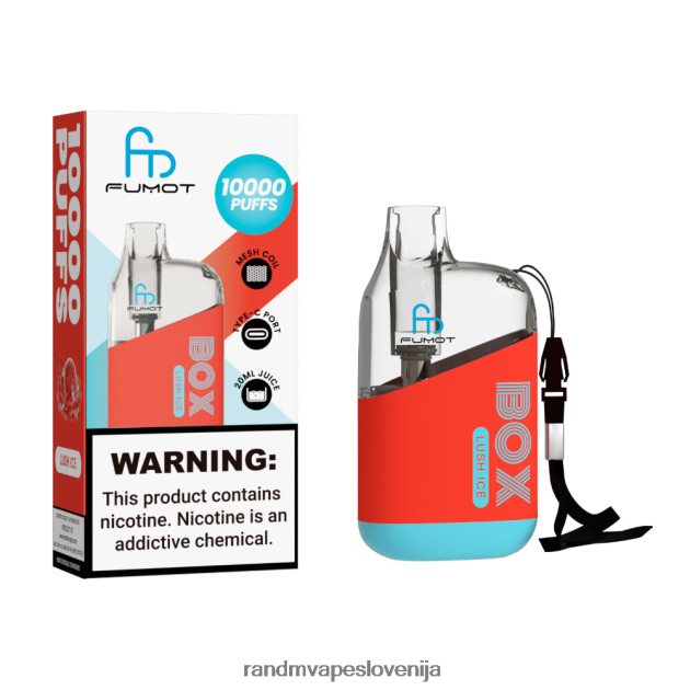 Fumot Original RandM Tornado Box 10000 Vape naprava za nadzor pretoka zraka 1 kos bujni led 2D84FN86 RandM Vape Sale