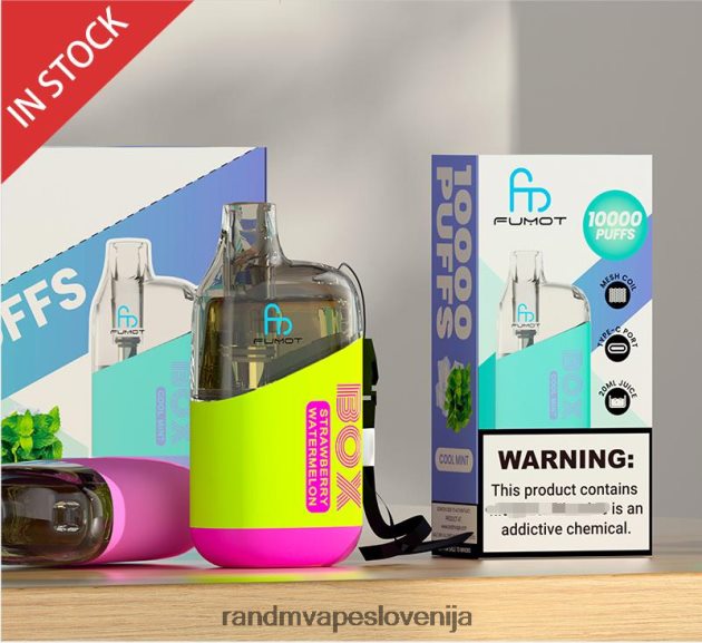 Fumot Original RandM Tornado Box 10000 Vape naprava za nadzor pretoka zraka 1 kos jagodna lubenica 2D84FN93 RandM Vape EU