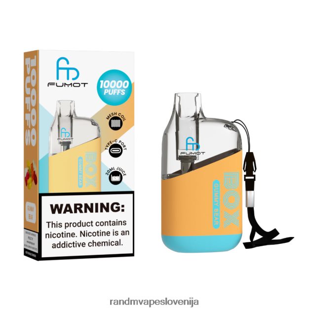 Fumot Original RandM Tornado Box 10000 Vape naprava za nadzor pretoka zraka 1 kos mešano jagodičje 2D84FN88 RandM Tornado Disposable